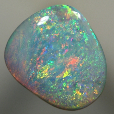 SOLID SEMI BLACK OPAL Bright orange contrasts with green over blue SEE VIDEO